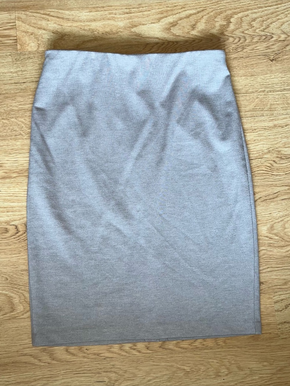 Philosophy Pencil Skirt Size 14 Gray Knit Work Office Career Stretch Knee Length